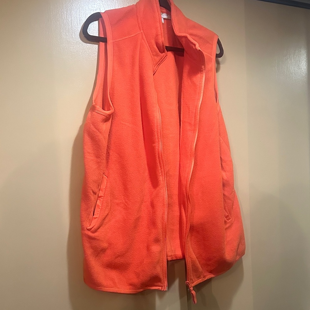 Woman Within Bright Orange Vest